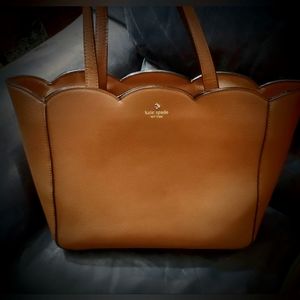 Brown leather kate spade tote